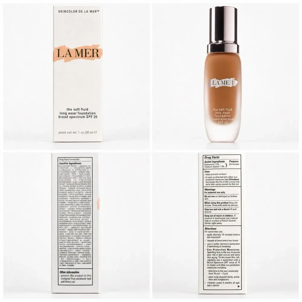 La Mer The Soft Fluid Long Wear Foundation SPF20 Shade 400 Dusk 30ml NIB
